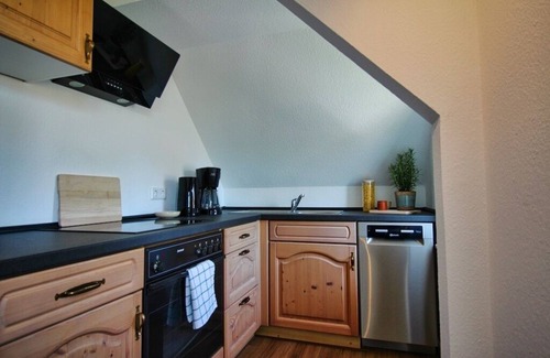 Stahlbrode Apartment | Kleine Giebelwohnung im Ferienhaus Makrele von 1877
