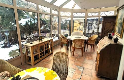 Oberstaufen Apartment | Konstanzer Bergblick mit Wintergarten