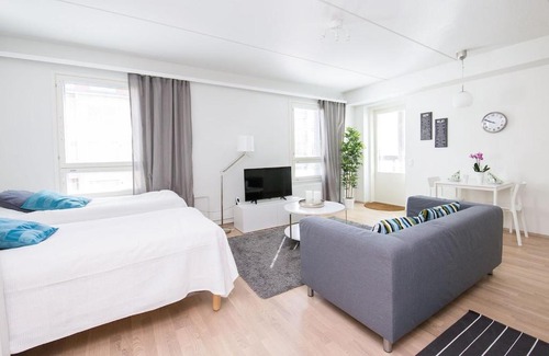 Vaasa Apartment | Kotimaailma Modern city studio in Vaasa city center, Näytelmä