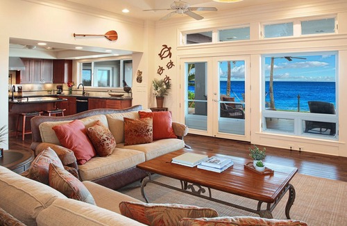 Poipu House | Kukui'ula Kai - Oceanfront Home with Pool and Large Lounge Area