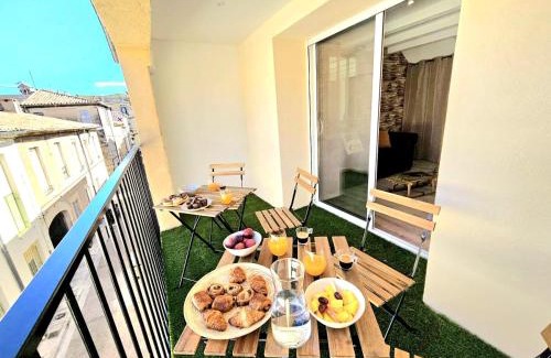 Quartier Administrations Apartment | L'escapade Champêtre - terrasse - centre ville