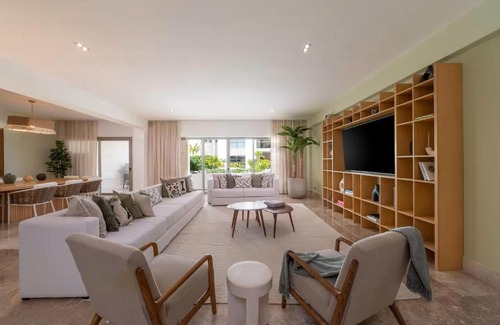 Playa Mujeres Apartment | La Amada Residences Private Beach Getaway with Pools & Gym
