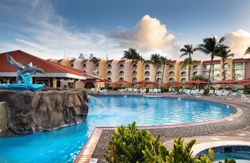 Oranjestad-West Apartment | La Cabana Resort in beautiful Aruba, 1 Bd, 1 full bath suite with balcony.