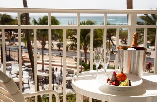 Oranjestad-West Apartment | La Cabana Resort in beautiful Aruba, 1 Bd, 1 full bath suite with balcony.