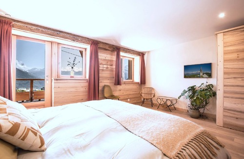 Cordon House | La Ferme des Fingères - Apartment with all comfort facing Mont-Blanc This old f