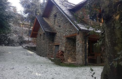 La Villa Ski Chalet | LA Nevadita, Chalet cabin located near the center- It includes suite room with double bed and another 2 bedrooms with two singles beds- Living room fireplace, Hot water, WI-FI