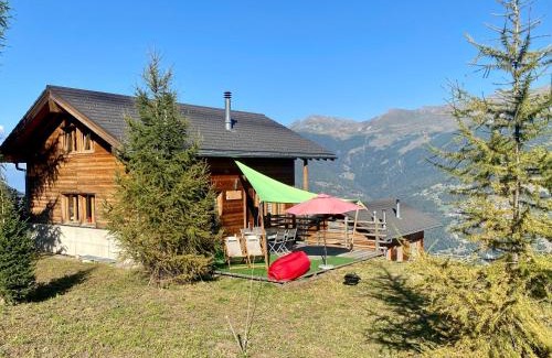 Heremence Ski Chalet | La Pourvoirie - 4 Vallées - Thyon-Les Collons, 10 personnes, pistes de ski à 200m, vue magnifique !