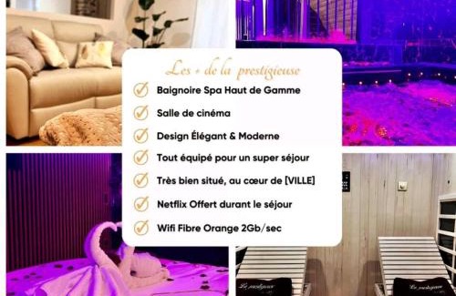 Roannes-Saint-Mary Villa | La prestigieuse Sauna Balnéo Ciné