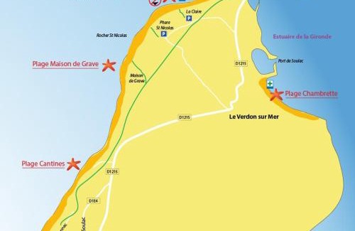 Le Verdon-sur-Mer House | La Villa des Dunes à la Plage Chambrette