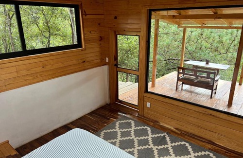 San Jose del Pacifico Cabin | Laberinto del Pacifico Cloud Cabin with Forest and Mountain View