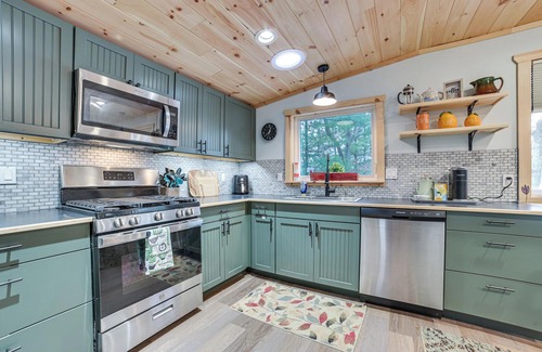 Herron Cottage | Lake Access & Dock: Remote Mio-area Cottage