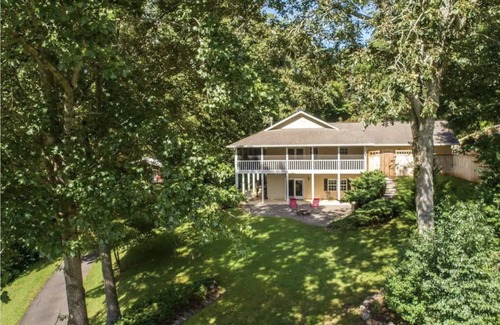 Hayesville House | Lake Chatuge beauty w/private dock, fire pit, pool table, grills and A+ views!