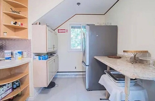 Greeley House | lake/fireplace