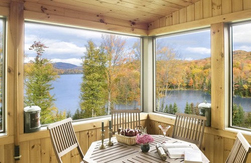 Hyde Park House | Lake Front Guest Home, on 16 acre Estate, lake and mountain views near Stowe, VT