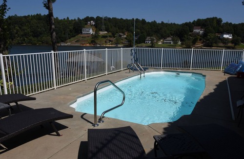 Hickory House | Lake Hickory Retreat, Lakefront Main Channel, Private Pool, Dock, & Fenced Yard!