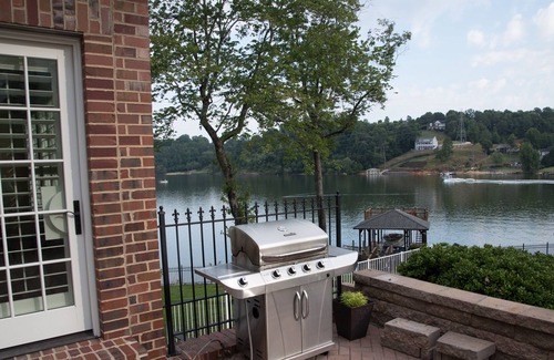 Hickory House | Lake Hickory Retreat, Lakefront Main Channel, Private Pool, Dock, & Fenced Yard!