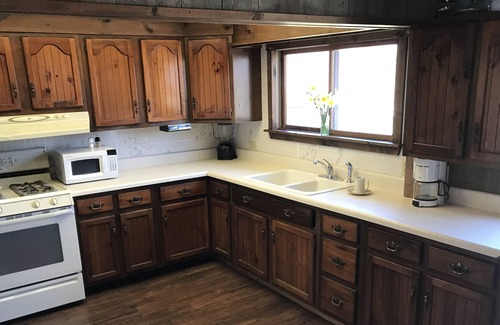 Fairfield Beach House | Lake house with large deck and yard and room for your boat trailer