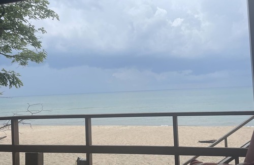 Coloma House | Lake MI Beach Home with private white sand beach