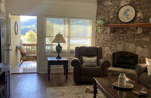 Young Harris Condo | Lake & Mountain View Villa w/ Pool & Bonus Bunk Room!
