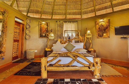 Kasese Cabin | Lake Munyanyange Caves Lodge