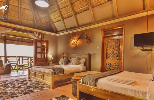 Kasese Cabin | Lake Munyanyange Caves Lodge