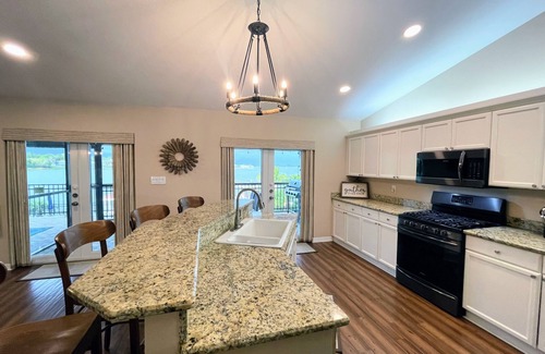 Lake Placid House | Lake Retreat for10 has Pool-Dock-4 Bedrooms-2 Bath Expansive Lakefront Views