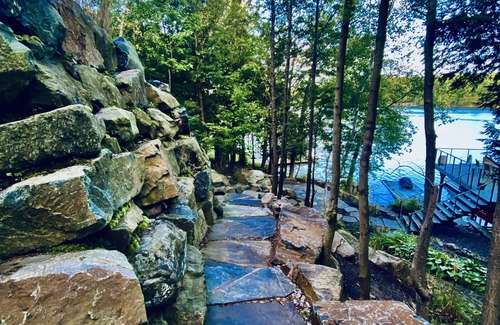 Muskoka Lakes House | Lake Rosseau Sunset Facing Deep Water Lake Front Property