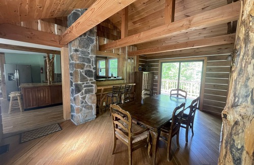 Paupack Cabin | Lake, Swimming pond on property, Hot tub, fire pit, grill and more, pet friendly
