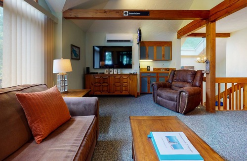 Bristol Condo | Lake View Condo with WiFi, Fireplace, Deck, Sun Room, & Shared Pool/Tennis/Beach