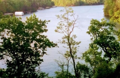 Dawsonville Ski Chalet | Lake views galore from balconies right on the lake and drought-proof deep water