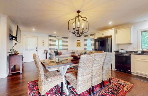Dandridge Cabin | Lakefront Cabin with private dock, kayaks, fire pit, New hot tub, and cigar room