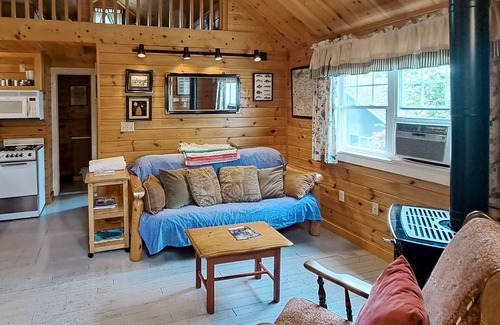 Greenville Cottage | Lakefront cottage with full kitchen, firepit, gas grill, Wifi, a/c