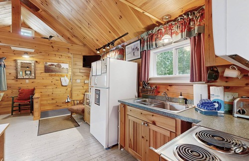 Greenville Cottage | Lakefront cottage with full kitchen, firepit, gas grill, Wifi, a/c