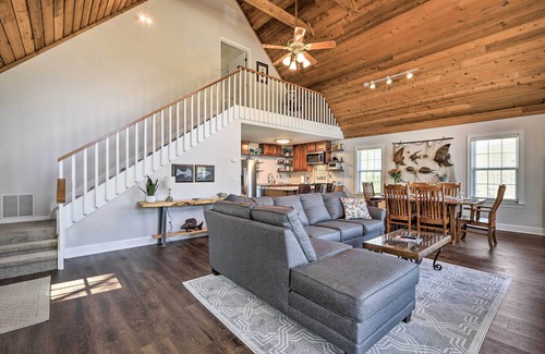 Eatonton House | Lakefront Eatonton Home: Boat Dock + Fire Pit