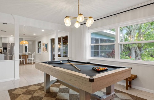 Palma Sola House | Lakefront Escape | Private Dock! Luxurious Pool!