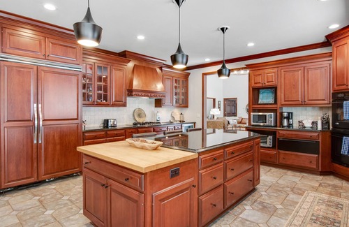 Arkdale House | Lakefront estate with firepit, grill, game room & sauna - near Sand Valley Golf