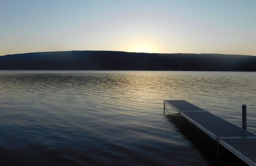 Honeoye House | Lakefront, family friendly home with beautiful lake frontage; unobstructed views