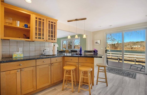 East Falmouth House | Lakefront Family Home Near Beach with Fire Pit