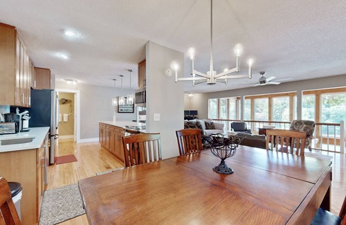 Lake of the Ozarks House | Lakefront home expansive views, patio kayaks and fire pit