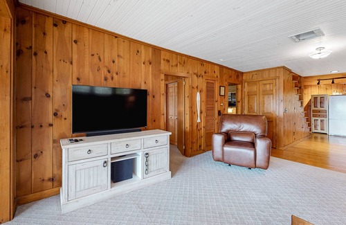 Naples Cabin | Lakefront home on Brandy Pond with firepit & gas fireplace - steps to beach