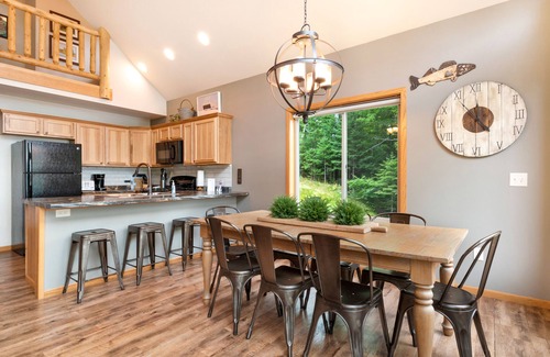 Presque Isle House | Lakefront home w/furnished deck, firepit & private dock - dogs OK