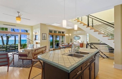 Riverside House | Lakefront Home with Semi-Private Beach & Sunset Views; Hot tub & Pool