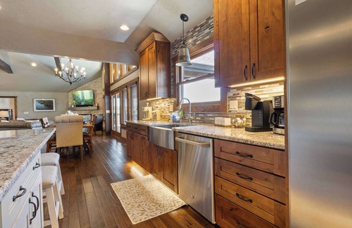 Sunrise Beach House | Lakefront Home with Private Pool and Dock! Close to the Cave with Huge Views!