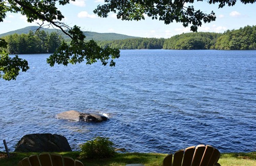 Camden Cottage | Lakefront home with dock, lake-view porch & fireplace - close to downtown Camden