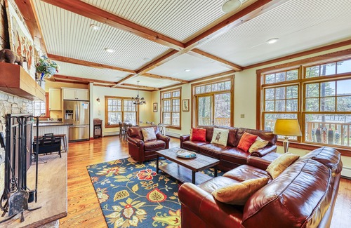Ludlow House | Lakefront home with amazing views, fireplace, firepit, & gas grill