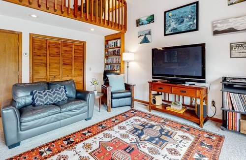 Barton House | Lakefront home with private dock, deck, grill, & great view