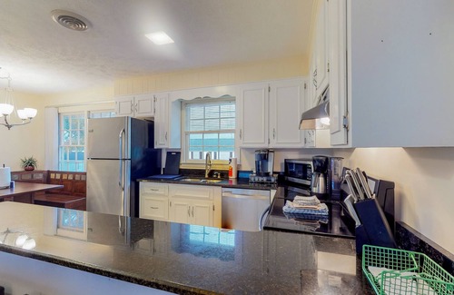 Leesville House | Lakefront home with WiFi, game room, dock, & firepit - dog-friendly