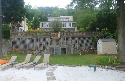 Greenwood Lake House | Lakefront - HotTub, Gameroom, Bar, White Sand Beach, Views, and 15 acres