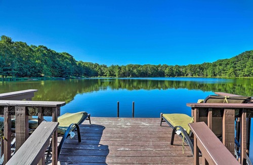 Milford House | Lakefront Milford Home w/Pvt Dock & Hot Tub!