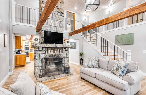 Lucerne-in-Maine House | Lakefront, newly rebuilt, dog-friendly home with private beach, dock & firepit